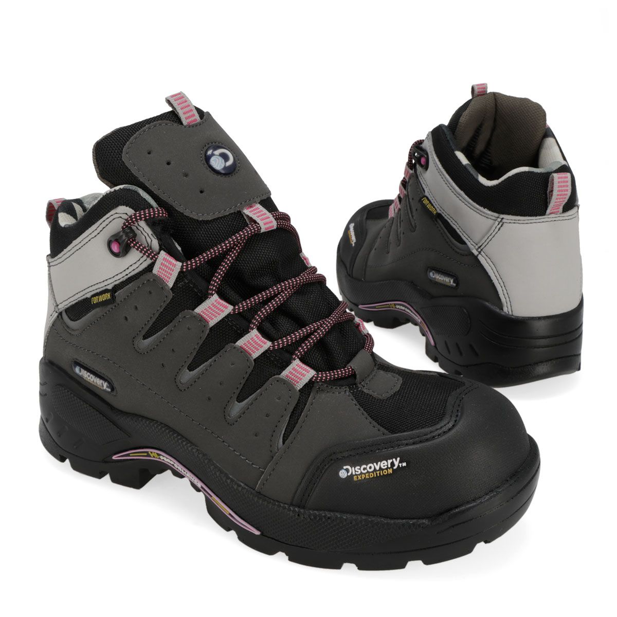 BOTA CASCO DIELECTRICO MUJER DISCOVERY 1958 GRIS/ROSA