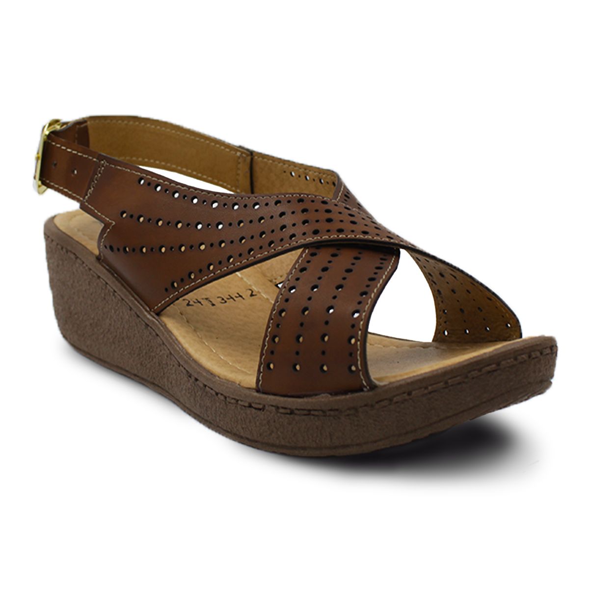 SANDALIA DE CUÑA MUJER CARLO Y KOKOTON 3442 CAFE-OUTLET