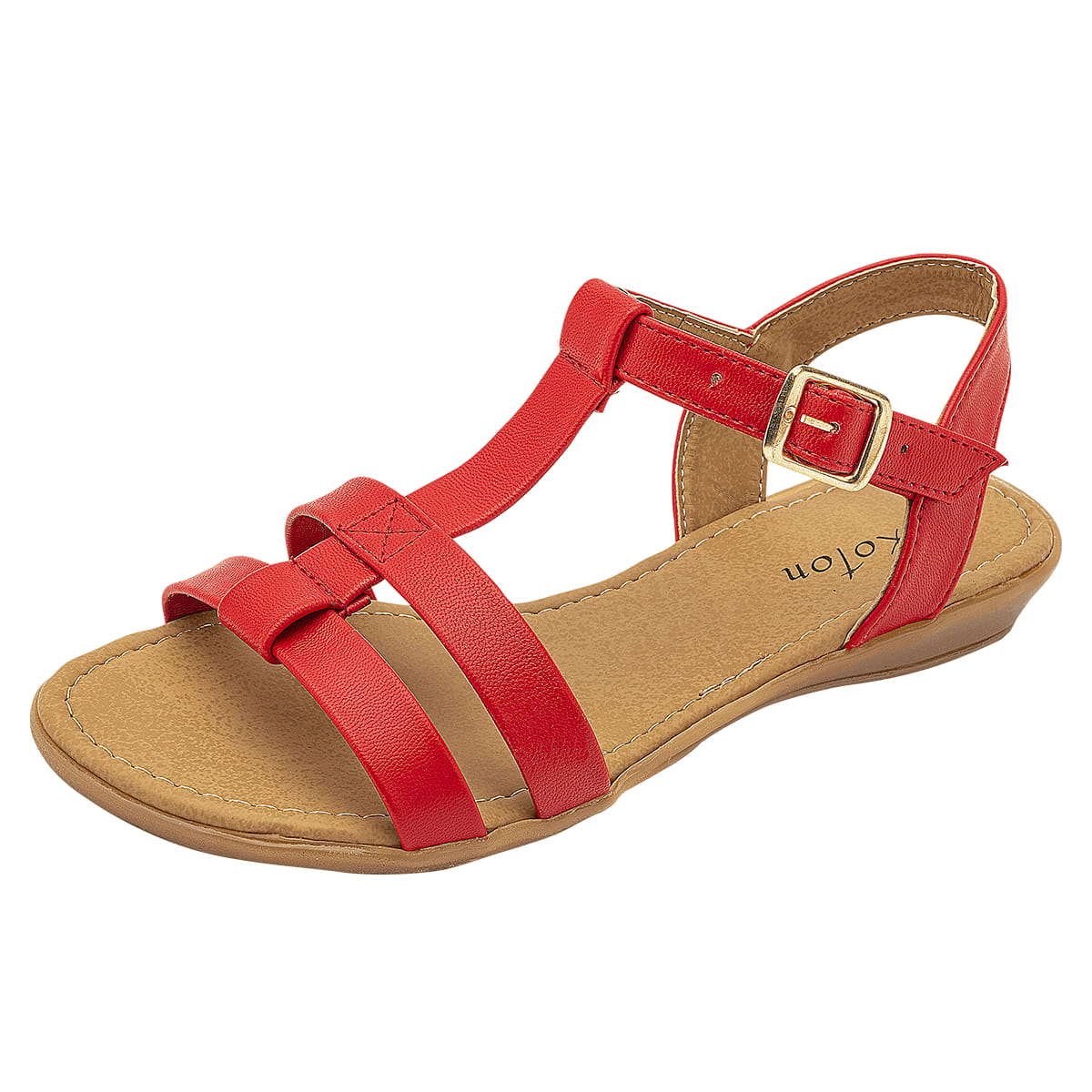 SANDALIA PISO MUJER CARLO Y KOKOTON 1070 ROJO-OUTLET