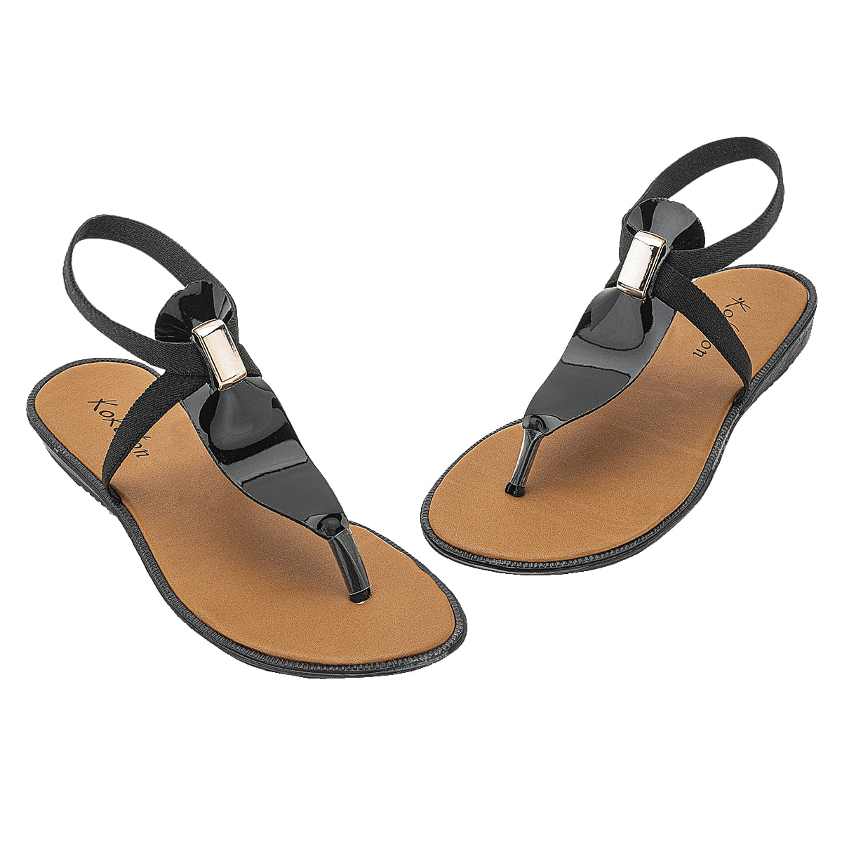 SANDALIA PISO MUJER CARLO Y KOKOTON 1843 NEGRO-OUTLET