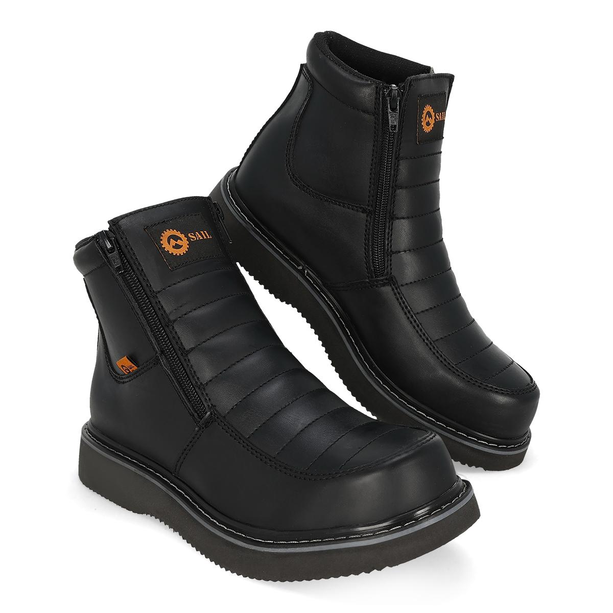 BOTA DE TRABAJO HOMBRE SAIL 3800 NEGRO