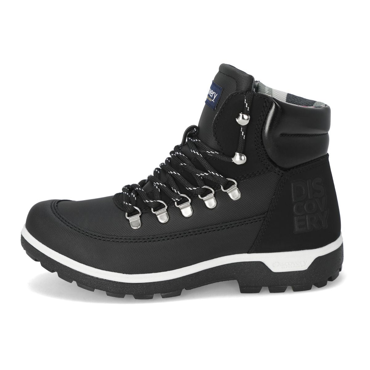 BOTA HIKING MUJER DISCOVERY 2045 NEGRO/BLANCO-OUTLET