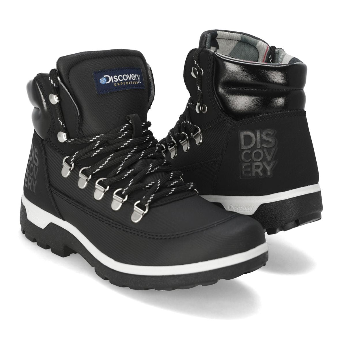 BOTA HIKING MUJER DISCOVERY 2045 NEGRO/BLANCO-OUTLET