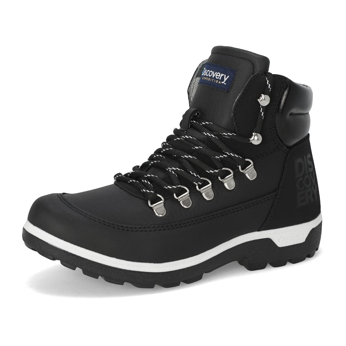 BOTA HIKING MUJER DISCOVERY 2045 NEGRO/BLANCO-OUTLET