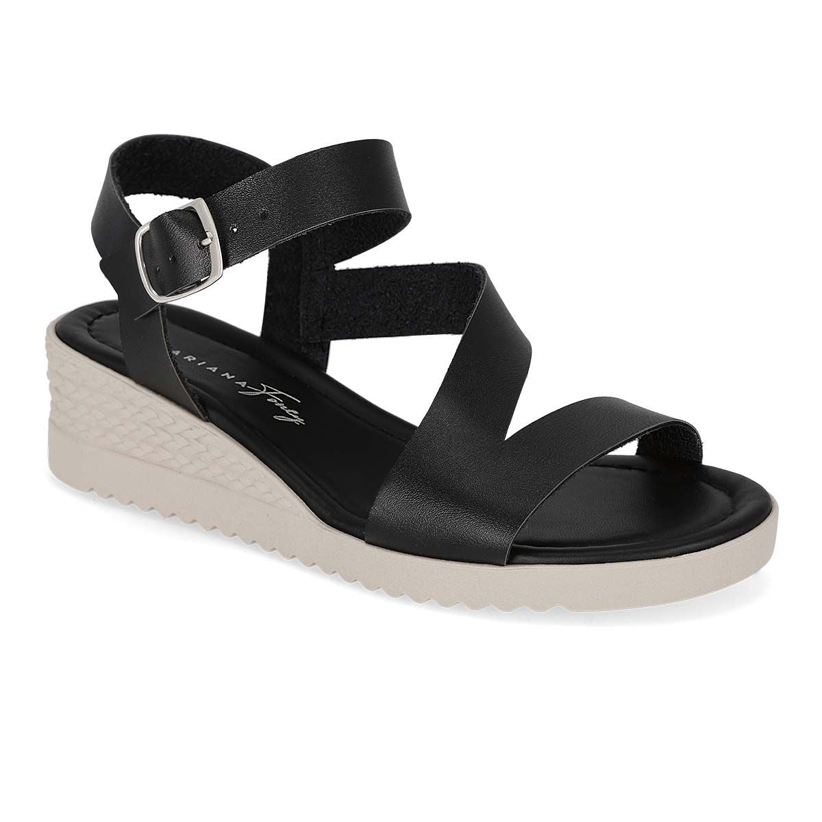 SANDALIA PISO MUJER DARIANA FONCY 8532 NEGRO-OUTLET