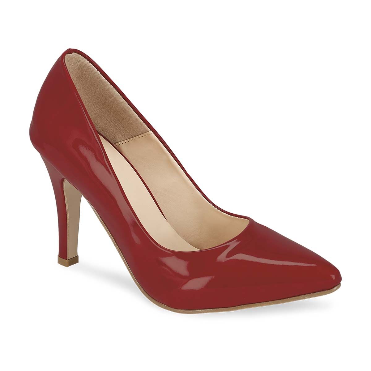 ZAPATILLA TACON ALTO MUJER MARIANA VALLE 5100 ROJO-OUTLET