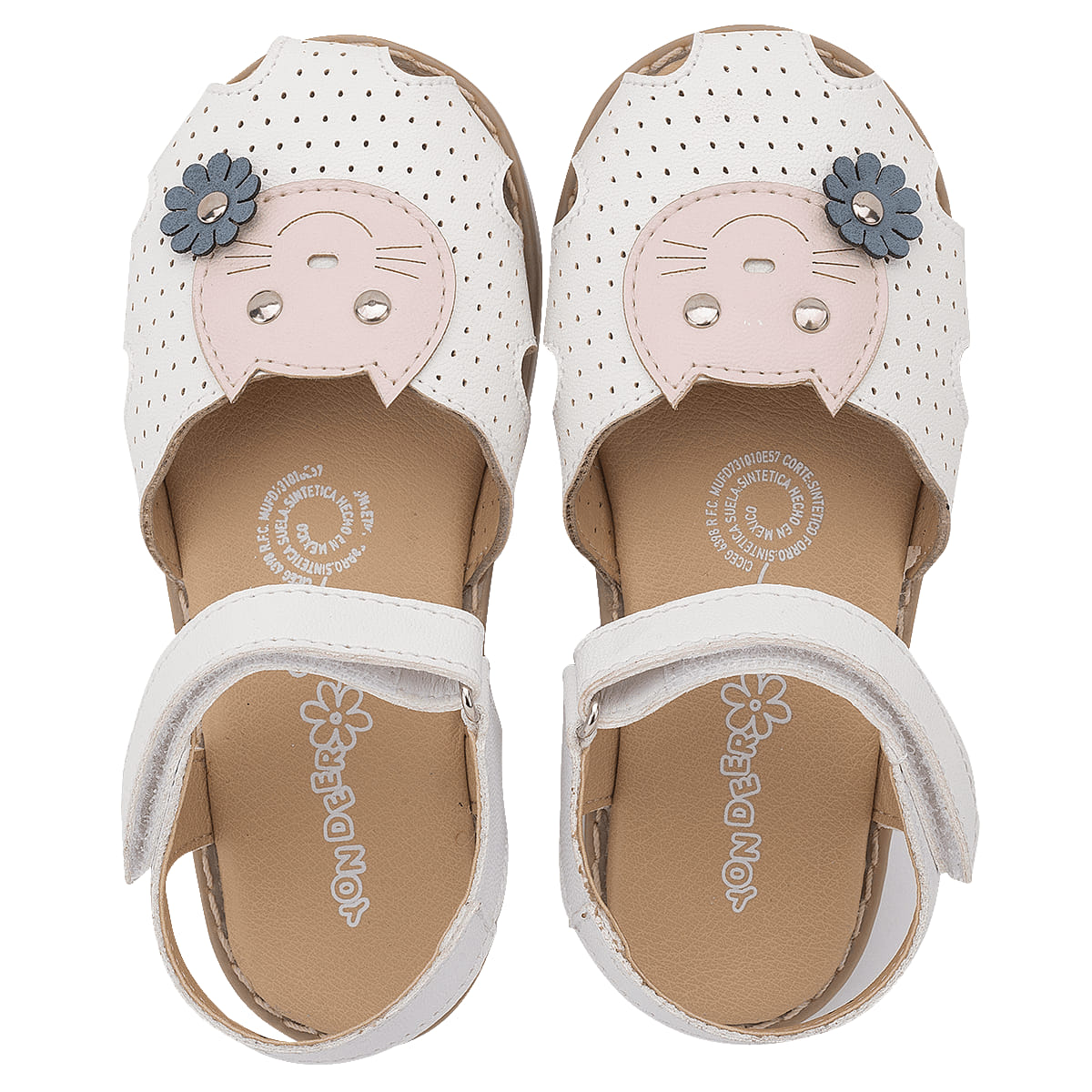 SANDALIA PISO INFANTIL YONDEER 2210-3 BLANCO-OUTLET