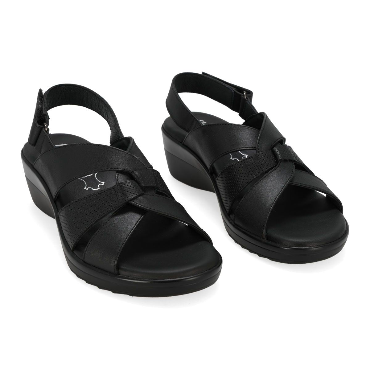 SANDALIA MUJER FLEXI DAMA 116009 NEGRO -OUTLET