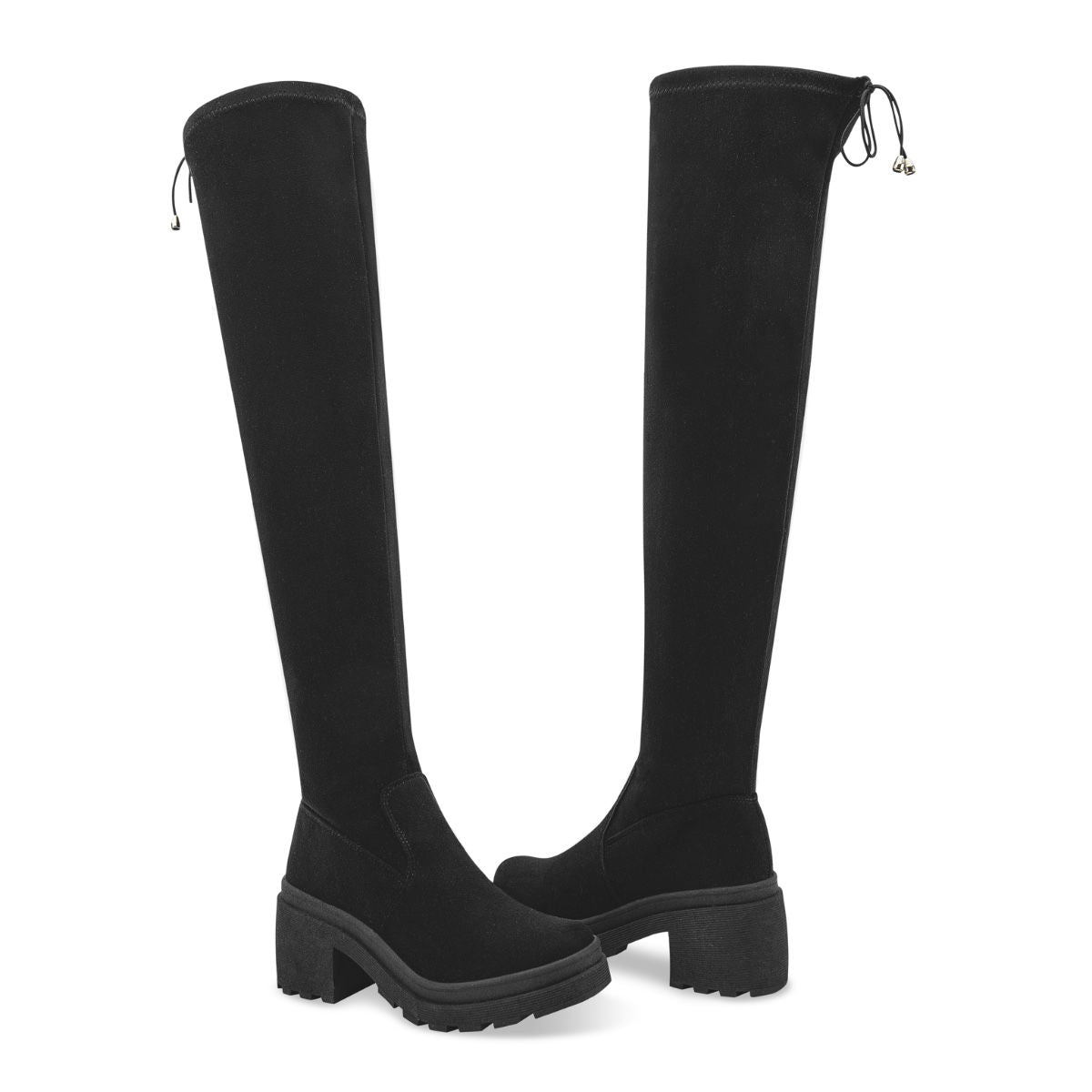 BOTA LARGA TACON MUJER VANNY'S 610 NEGRO-OFERTA