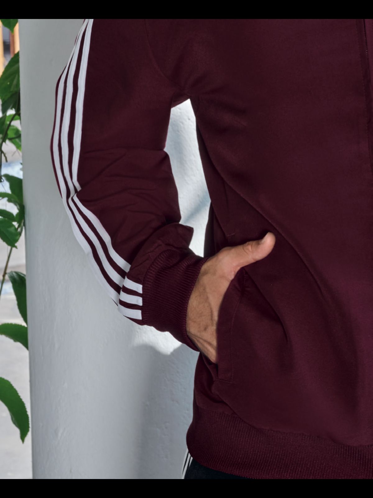 CONJUNTO HOMBRE ADIDAS WEAR IC6752 VINO/NEGRO