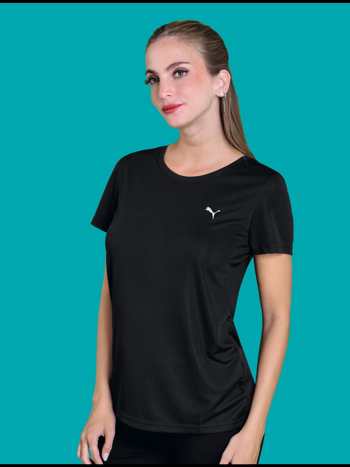 PLAYERA MUJER PUMA WEAR 52031101 NEGRO-OUTLET