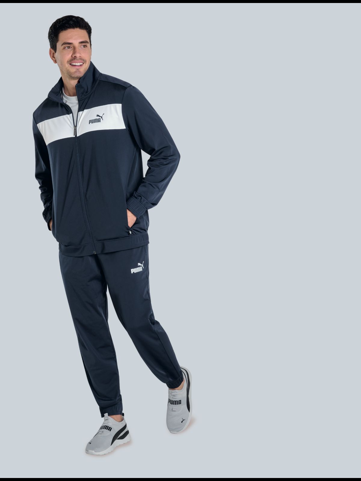 CONJUNTO HOMBRE PUMA WEAR 84584406 MARINO/BLANCO-OUTLET