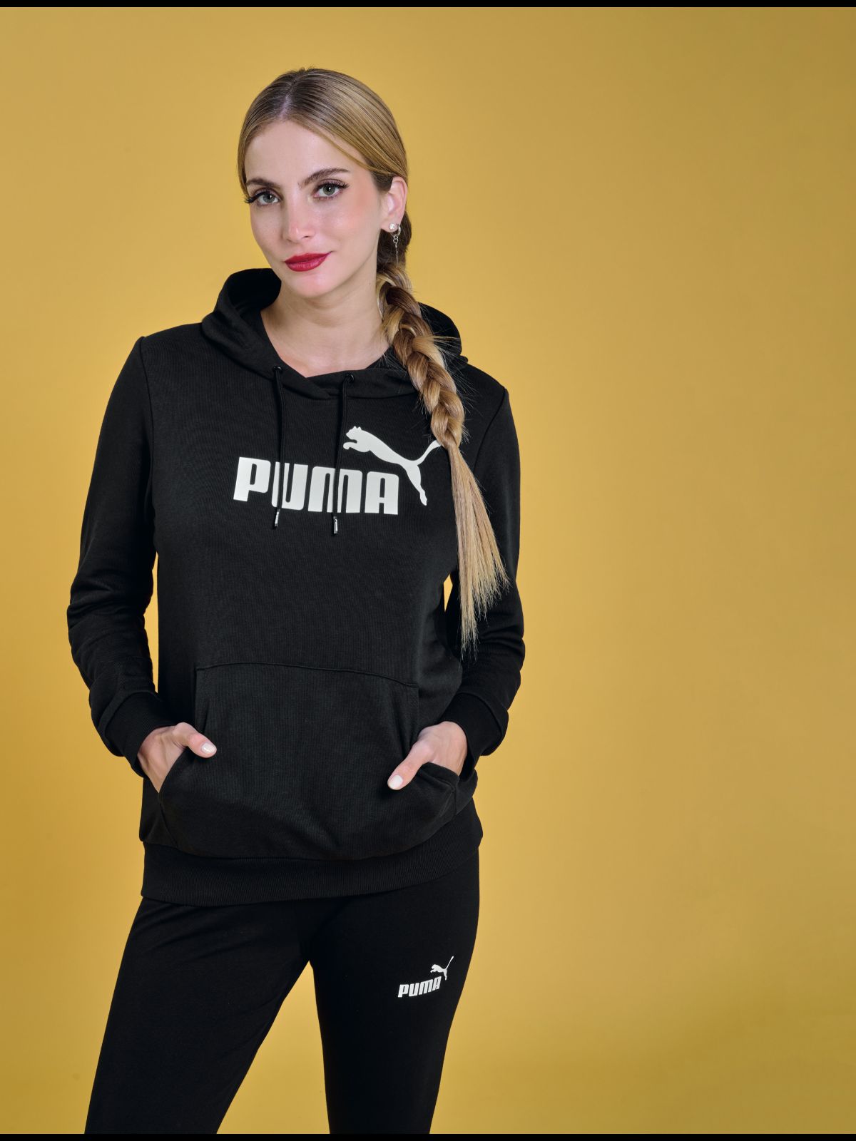 SUDADERA MUJER PUMA WEAR 58679101 NEGRO-OUTLET