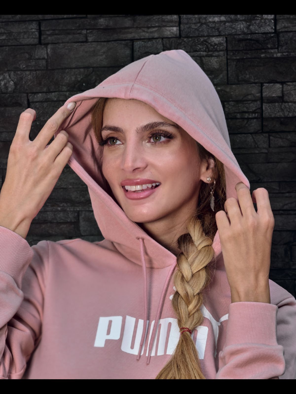 SUDADERA MUJER PUMA WEAR 58679180 ROSA-OUTLET
