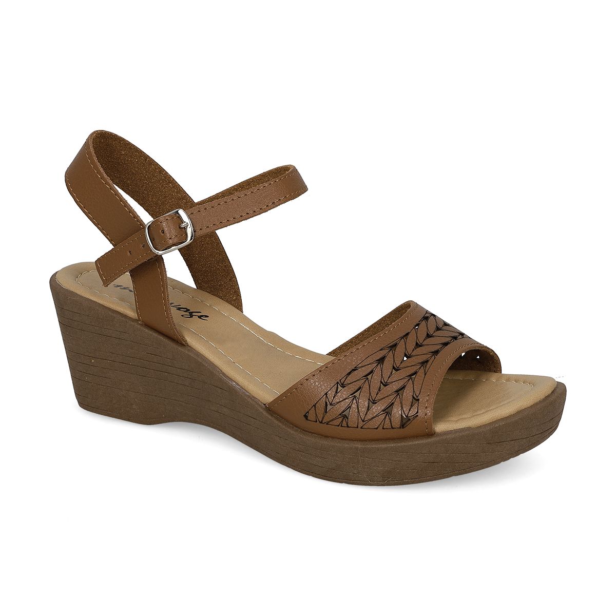 SANDALIA DE CUÑA MUJER MOA VOGE 3080 TAN-OUTLET