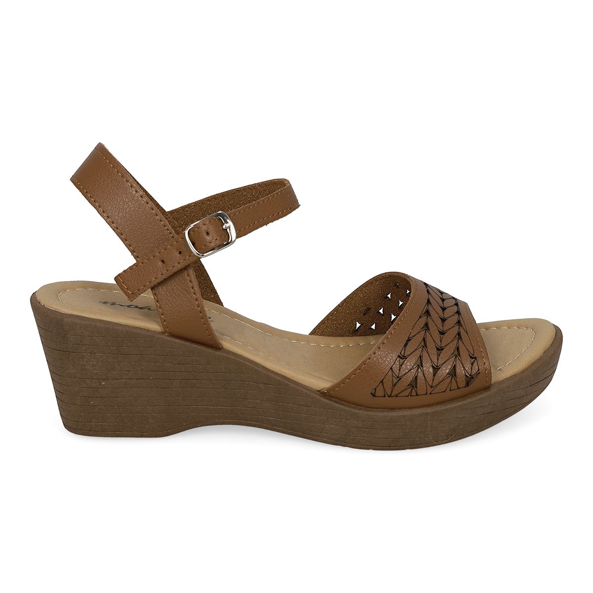 SANDALIA DE CUÑA MUJER MOA VOGE 3080 TAN-OUTLET