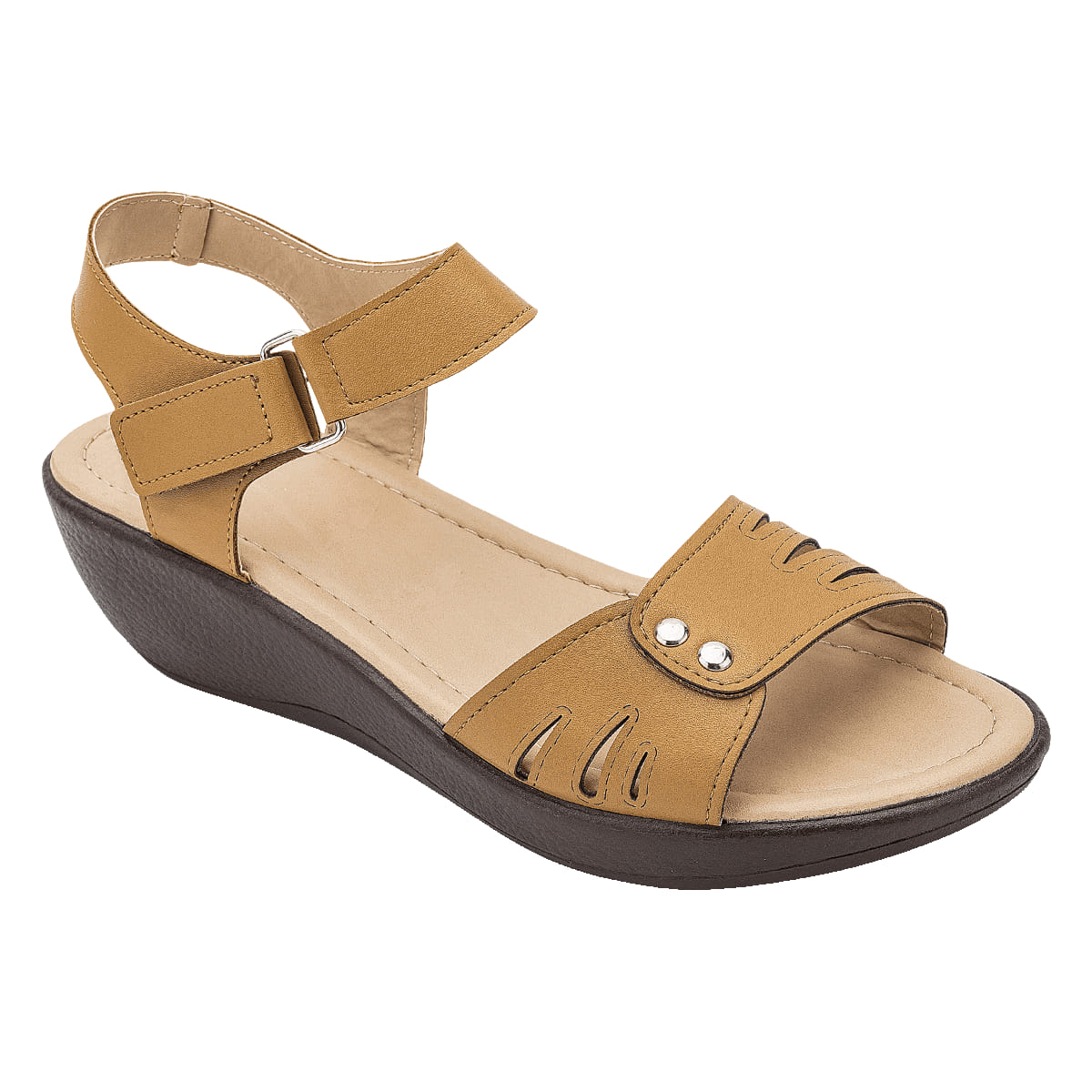 SANDALIA DE CUÑA MUJER CARLO Y KOKOTON 3525 CAMEL-OUTLET