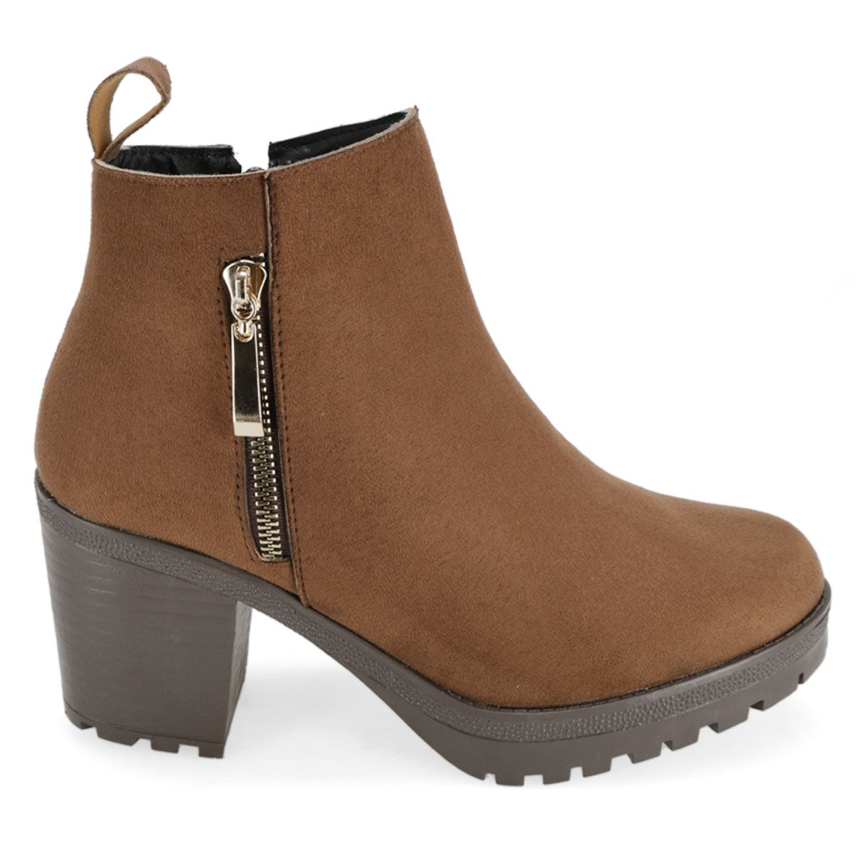 BOTIN TACON MUJER EXESSO 1504 MADERA-OUTLET