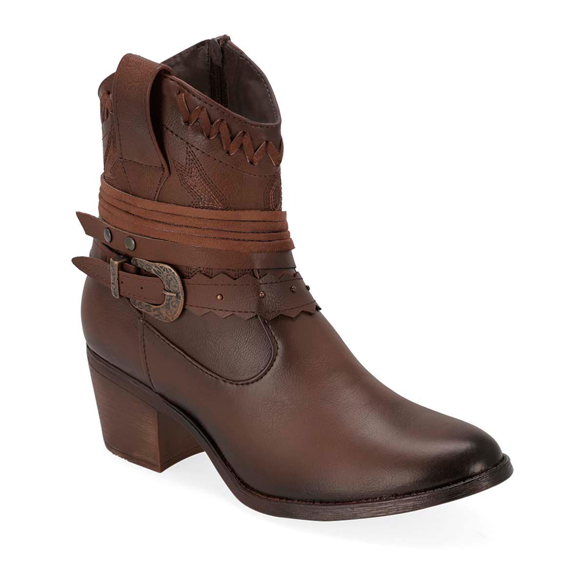 BOTIN VAQUERO MUJER MAQUECH 858 CAMEL-OFERTA