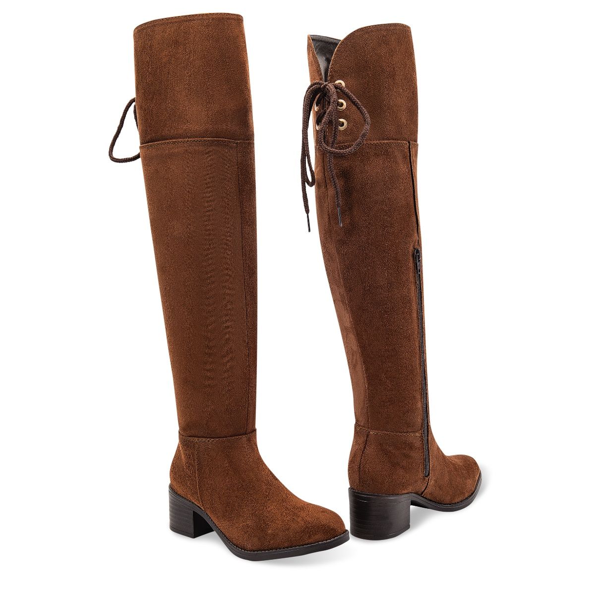 BOTA LARGA TACON MUJER SAMARA KAMILA 4000 MADERA-OUTLET