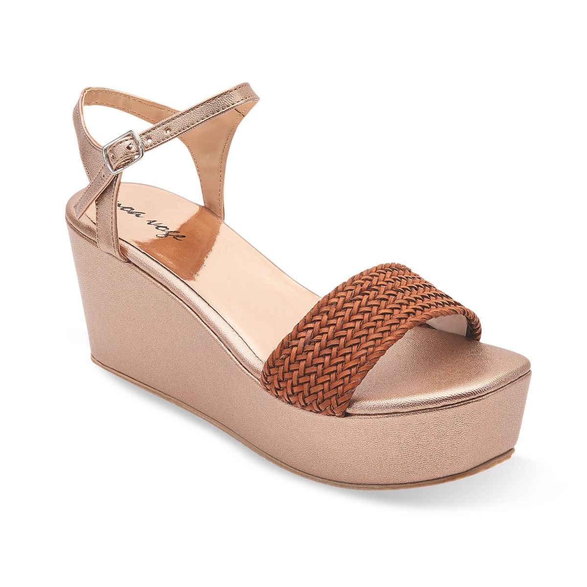 SANDALIA PLATAFORMA MUJER MOA VOGE 3030 ORO ROSADO-OUTLET