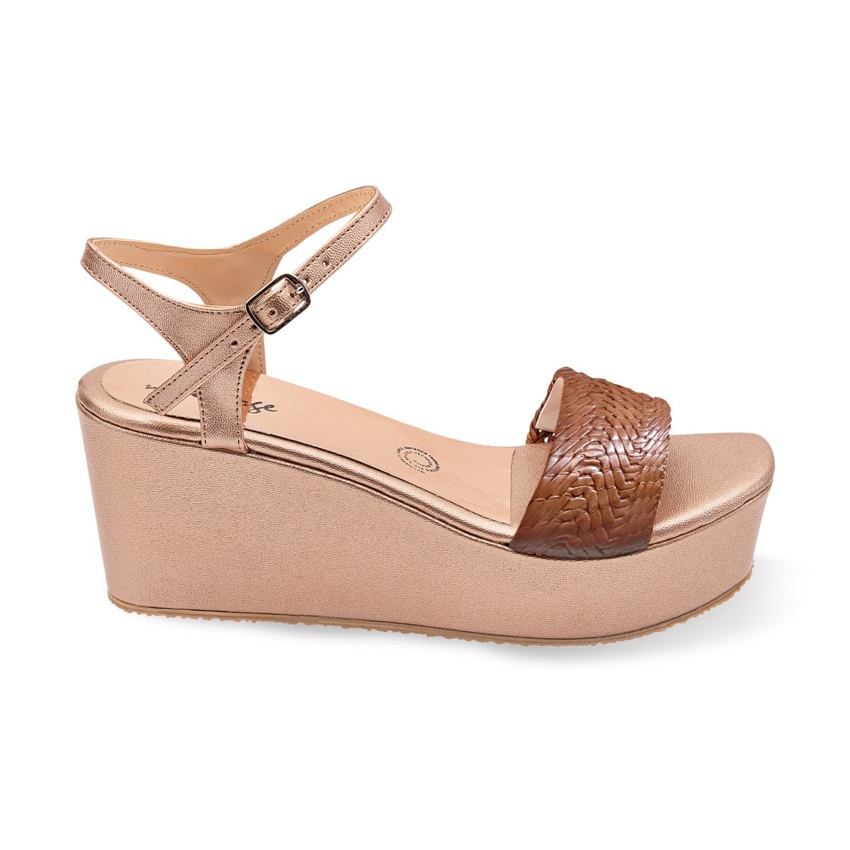 SANDALIA PLATAFORMA MUJER MOA VOGE 3030 ORO ROSADO-OUTLET