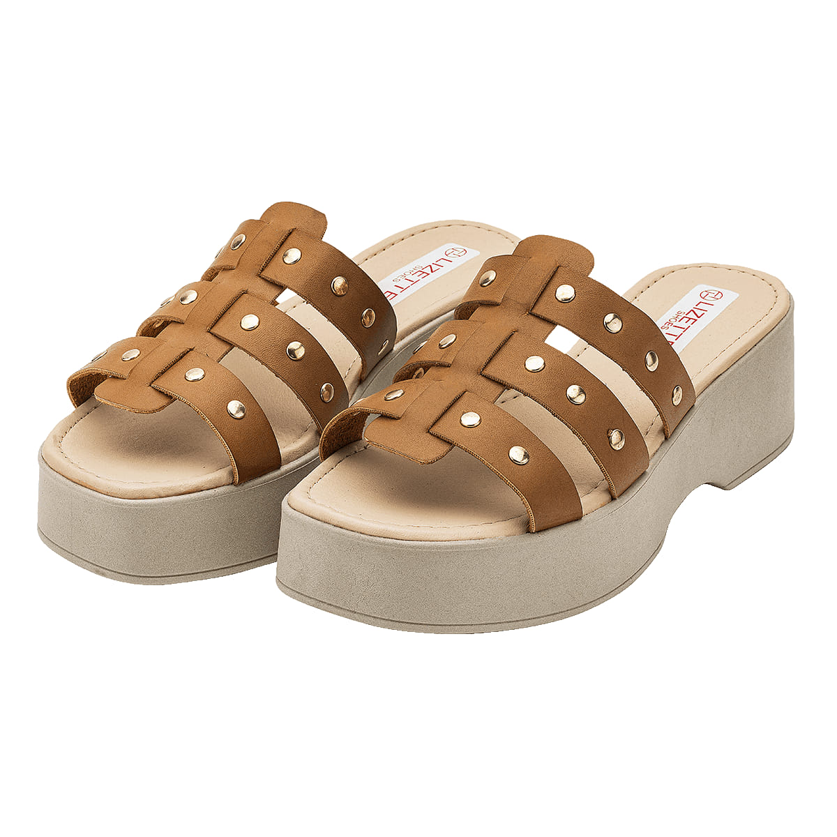 SANDALIA PLATAFORMA MUJER LIZETTE SHOES 5106 TOPO-OUTLET