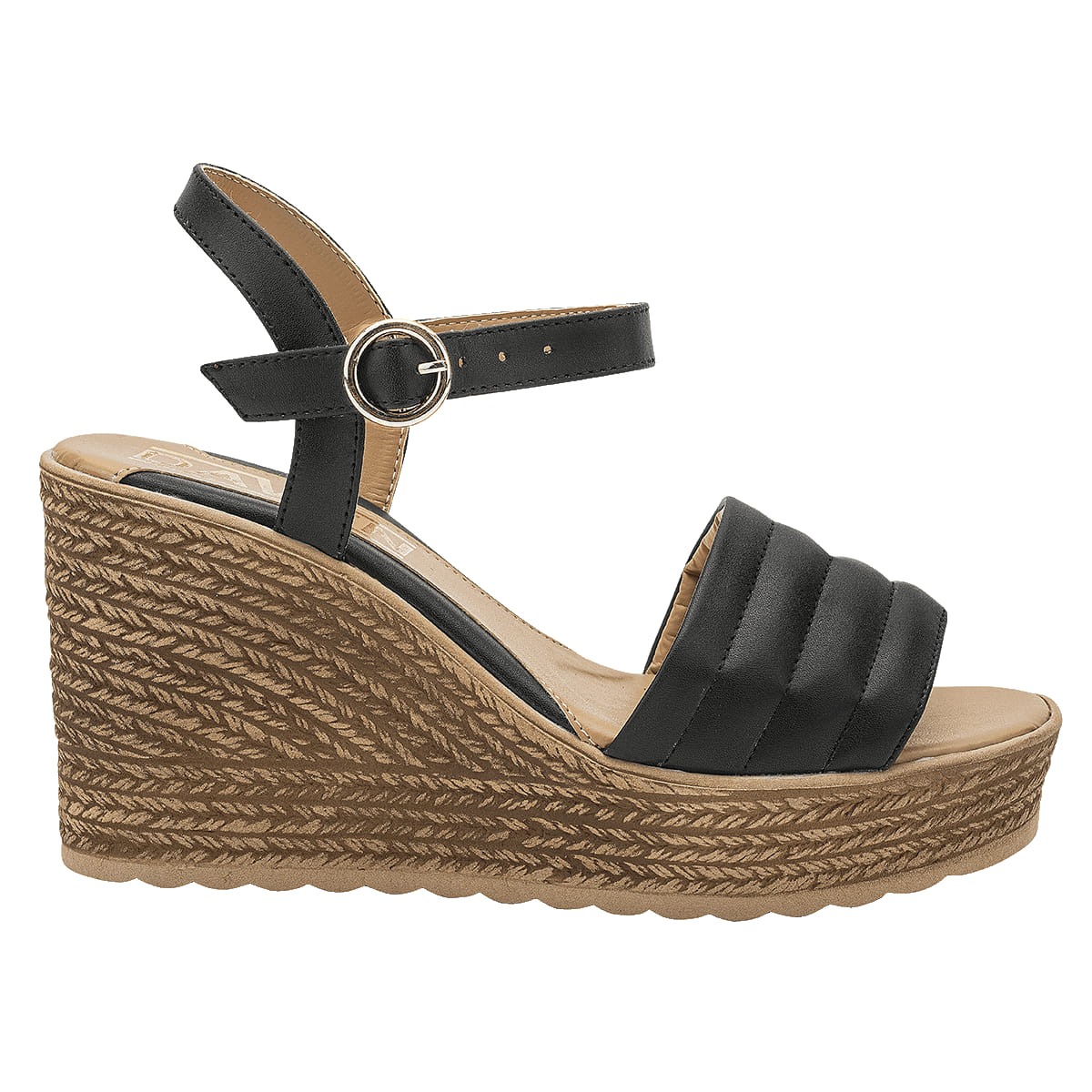 SANDALIA PLATAFORMA MUJER DAVEN 15503 NEGRO-OUTLET