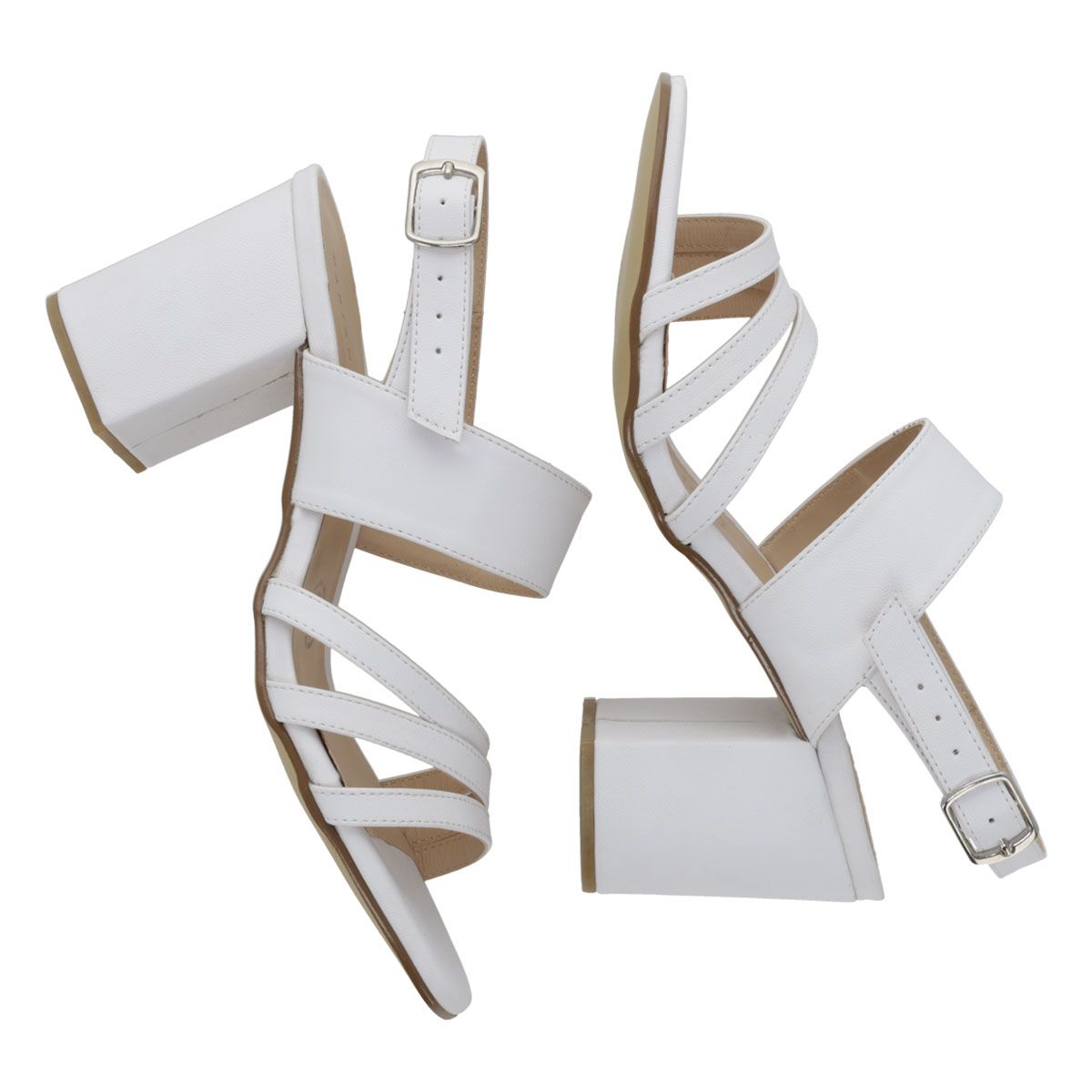 SANDALIA DE TACON MUJER DARIANA FONCY 8000 BLANCO-OUTLET