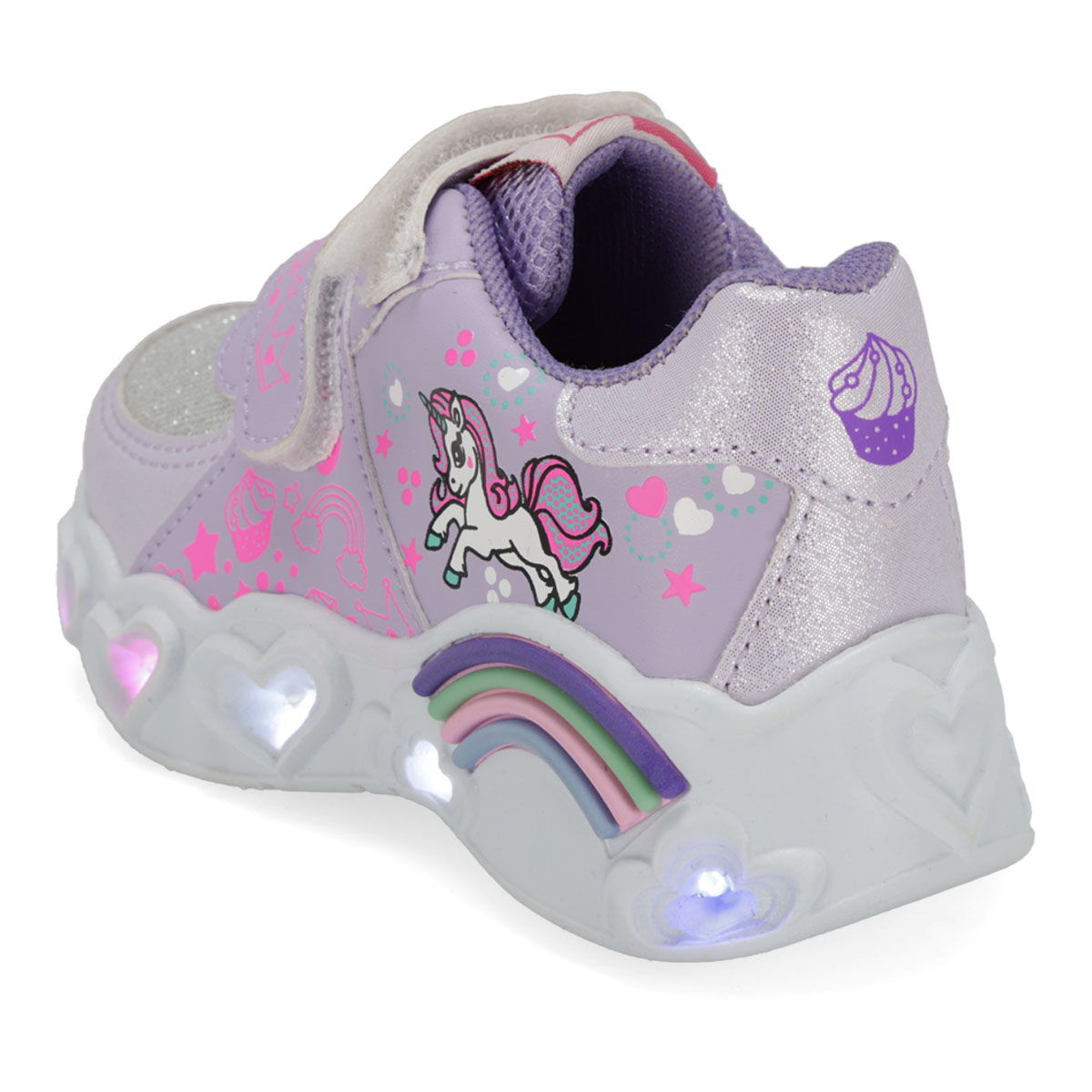 TENIS CON LUCES INFANTIL SUNS 515-F LILA-OUTLET
