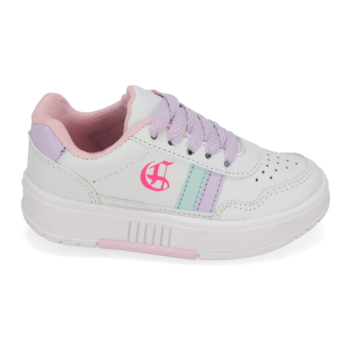 URBANO INFANTIL CAGS 084 BLANCO/LILA/MENTA-OUTLET