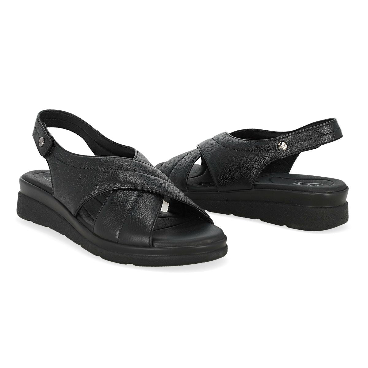 SANDALIA MUJER FLEXI DAMA 124212 NEGRO-OUTLET