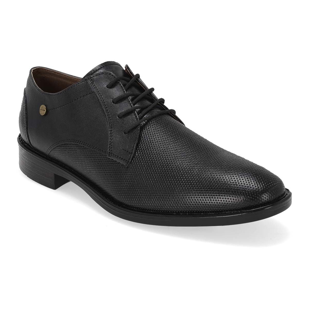 VESTIR HOMBRE MANHATTAN SHOES 845 NEGRO-OUTLET