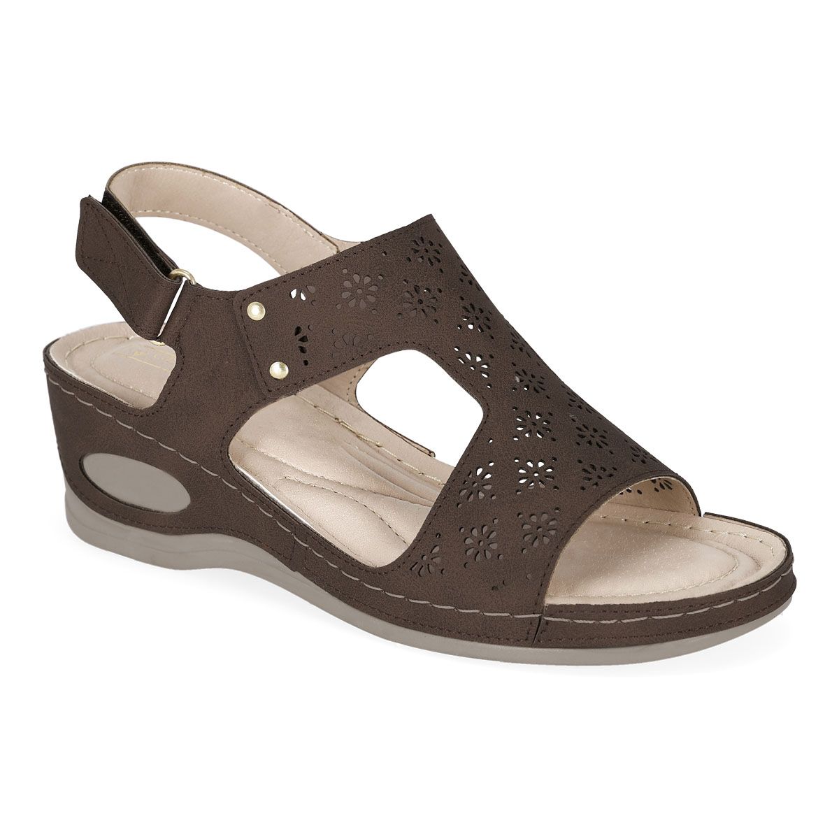 SANDALIA PISO MUJER VANNY'S 1813 COGÑAC-OUTLET