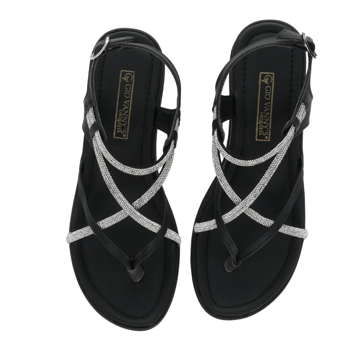 SANDALIA PISO MUJER VANNY'S 1791 NEGRO-OUTLET