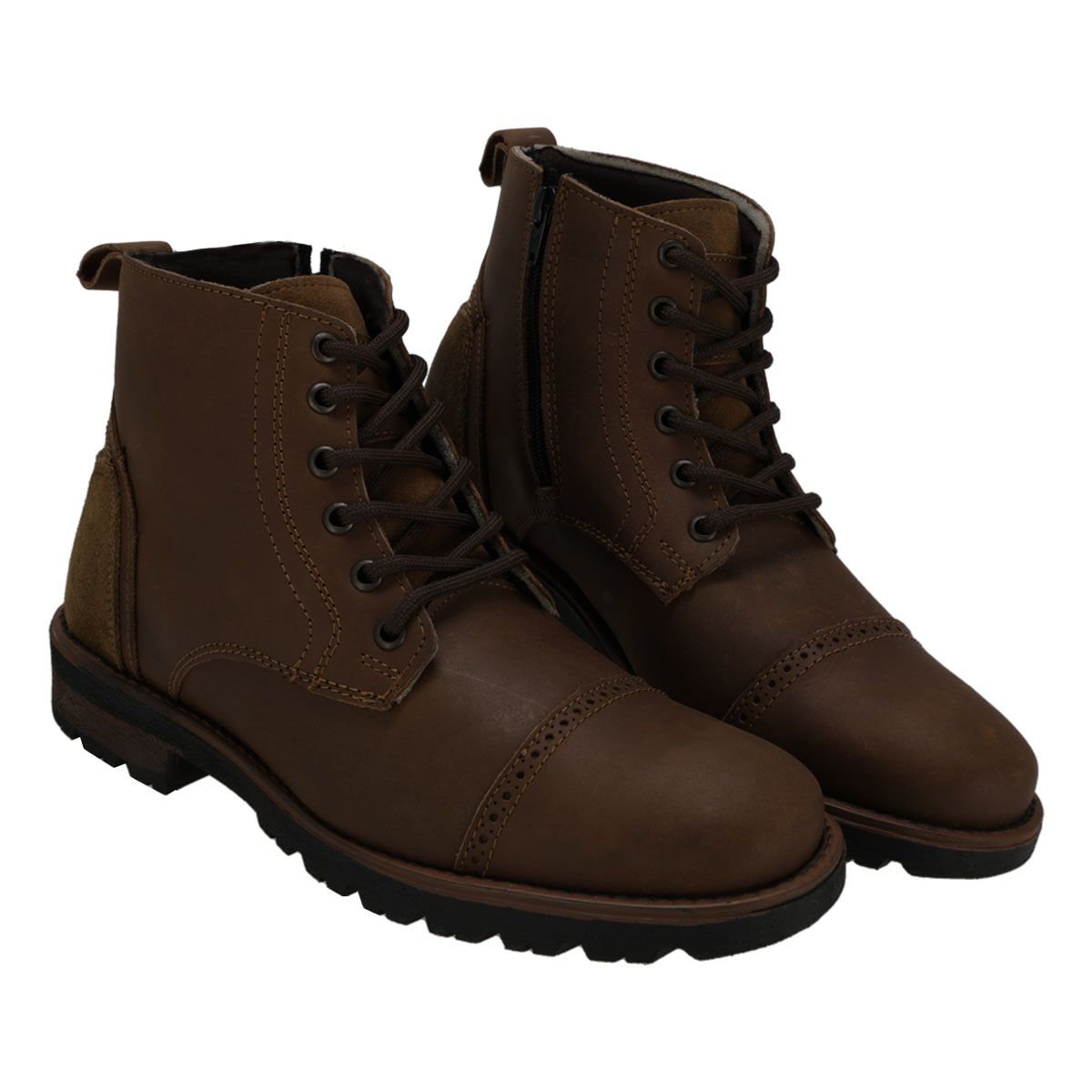 BOTA CASUAL HOMBRE ECCOFLEX 6085 CREAZY TAN-OUTLET