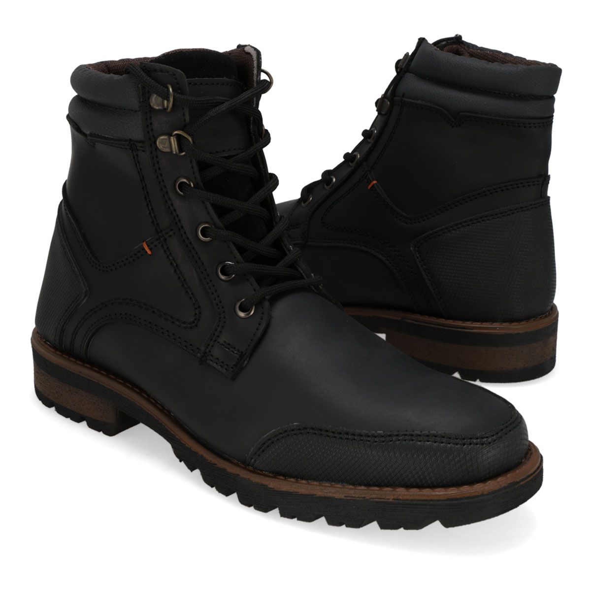 BOTA CASUAL HOMBRE ECCOFLEX 6100 CREAZYNEGRO-OUTLET