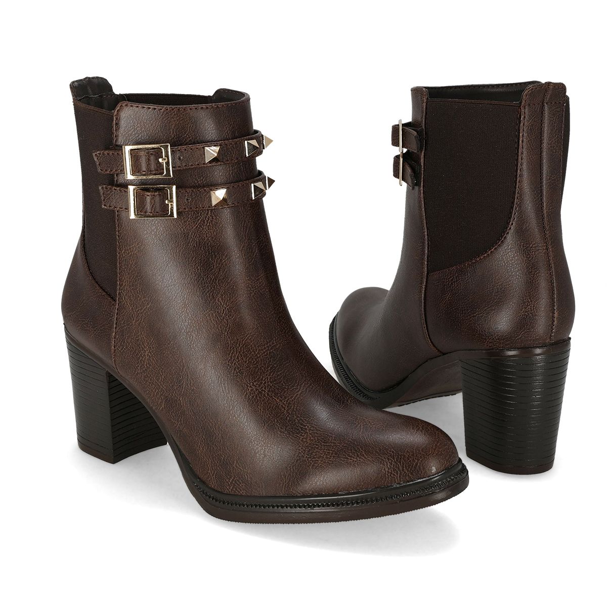 BOTIN TACON MUJER SUZY LOVE 7066 MOKA-OUTLET