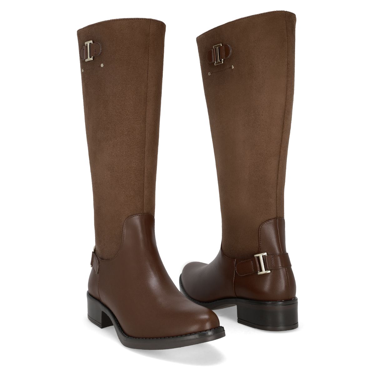 BOTA LARGA PISO MUJER SUZY LOVE 5088 MADERA-OUTLET