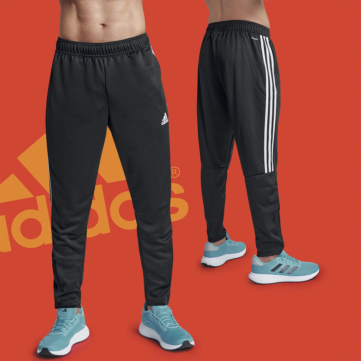 PANTS HOMBRE ADIDAS WEAR H28909 NEGRO-OUTLET