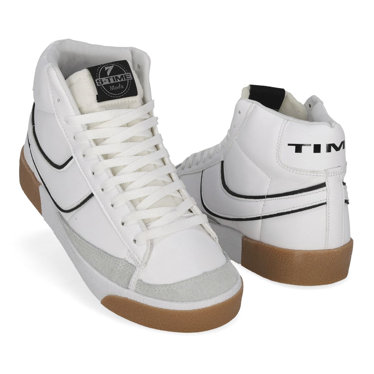 URBANO INFANTIL SPORT TIME TIME BLAZ MID DP-1 BLANCO/NEGRO-OUTLET