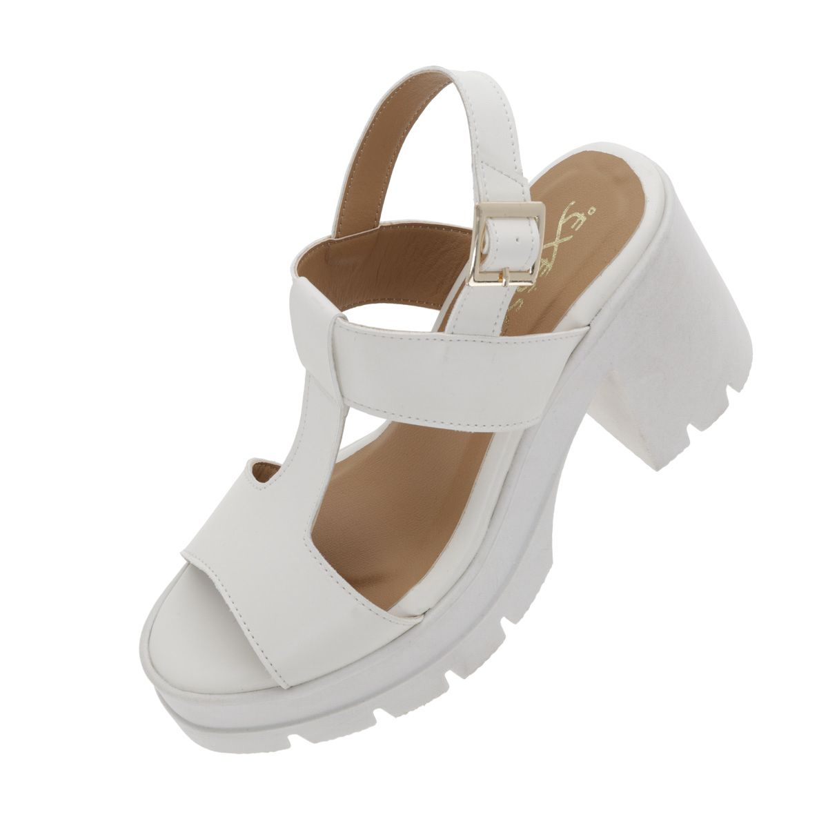 SANDALIA DE TACON MUJER EXESSO 271 LATTE-OUTLET