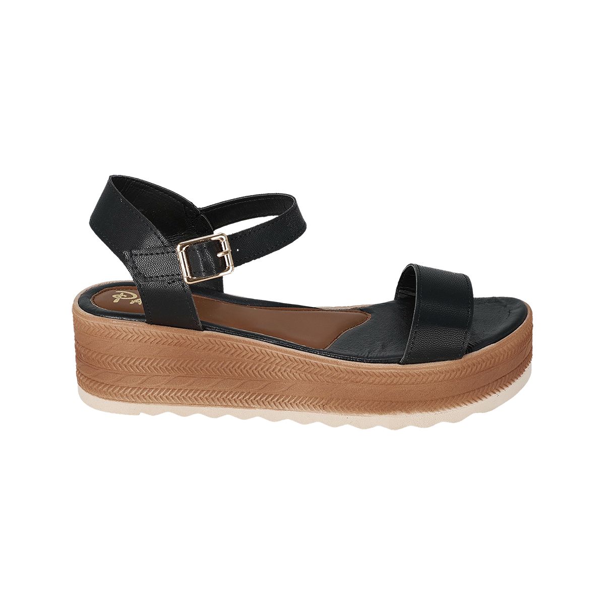 SANDALIA PLATAFORMA MUJER PASION 305 NEGRO-OUTLET