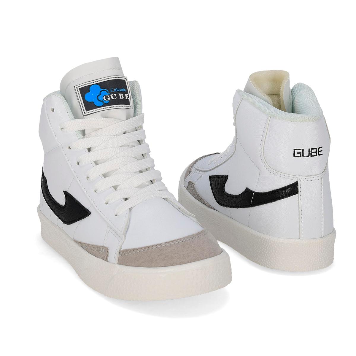 URBANO INFANTIL GUBE BLISER BLANCO/NEGRO-OFERTA