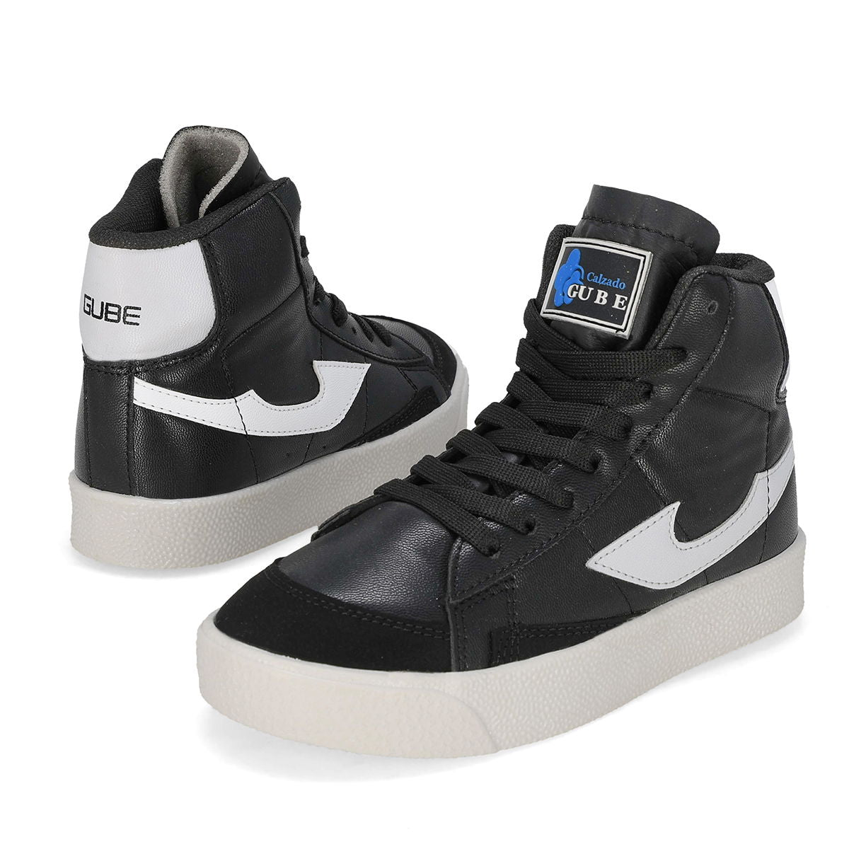 URBANO INFANTIL GUBE BLISER NEGRO/BLANCO-OUTLET