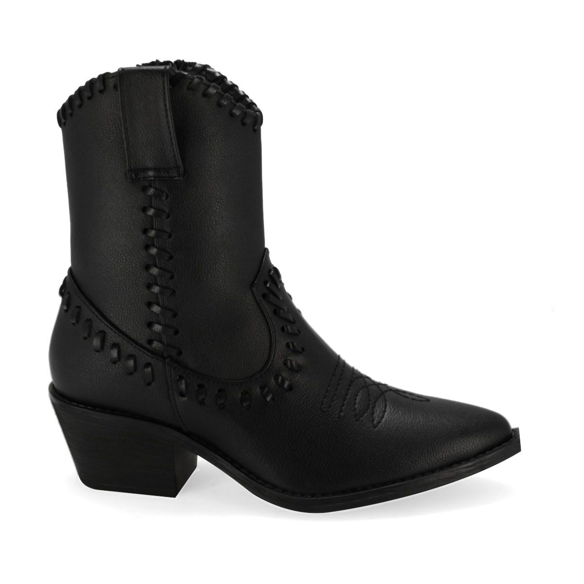 BOTIN VAQUERO MUJER LADY CAROLINA 8054 NEGRO-OUTLET