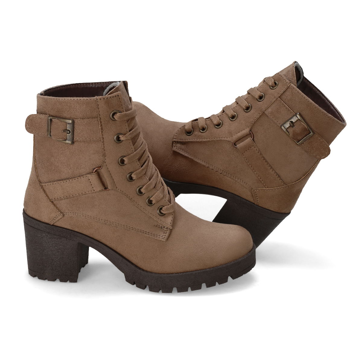 BOTIN TACON MUJER MANHATTAN SHOES 901 NUTRIA-OFERTA