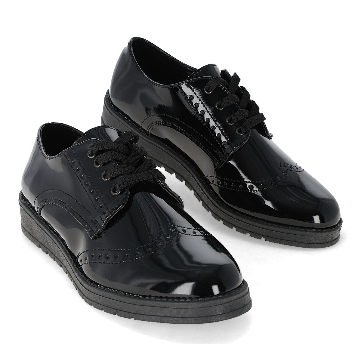 CASUAL MUJER MANHATTAN SHOES 6058 NEGRO CHAROL -OUTLET