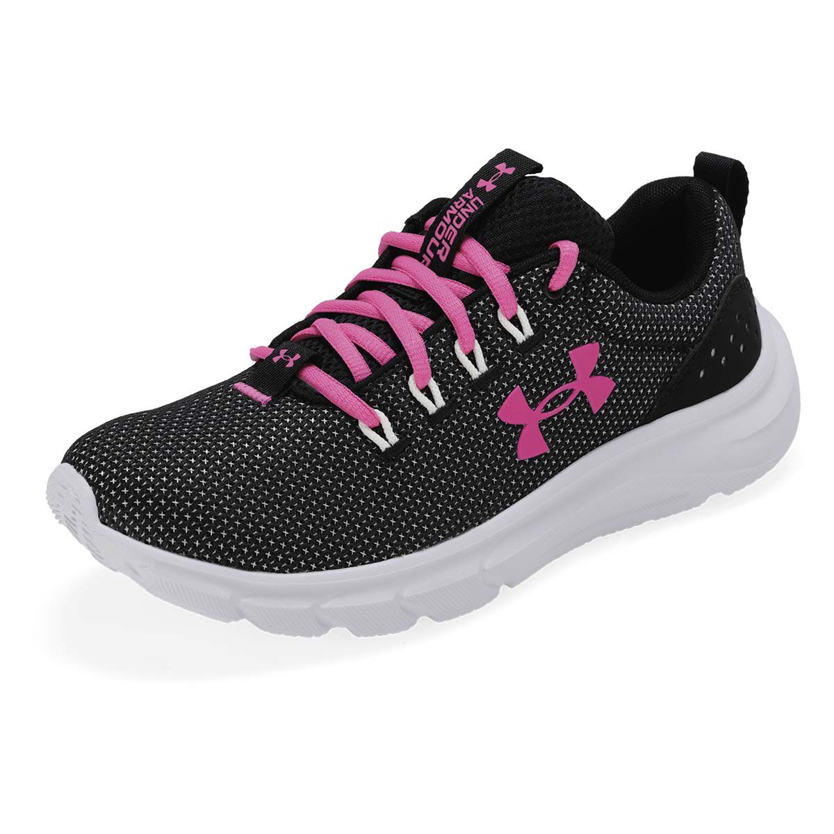 DEPORTIVO MUJER UNDER ARMOUR 3024891003 NEGRO/ROSA-OUTLET