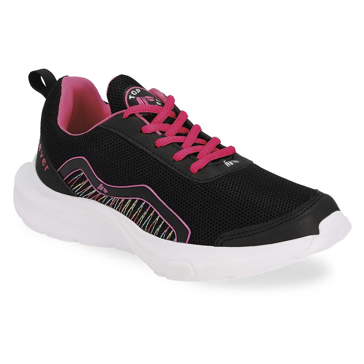 DEPORTIVO MUJER NEVER RUNNING 400 NEGRO/FIUSHA-OUTLET